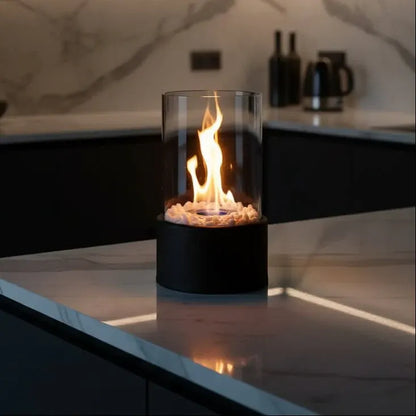 Modern Tabletop Fireplace for Indoor Outdoor Home Decor