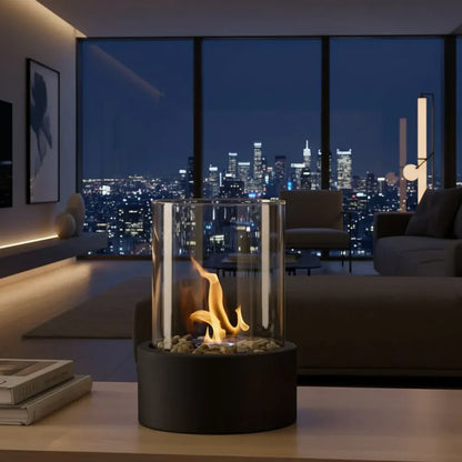 Modern Tabletop Fireplace for Indoor Outdoor Home Decor