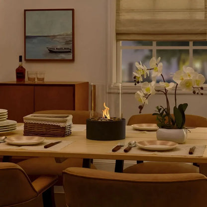 Modern Tabletop Fireplace for Indoor Outdoor Home Decor