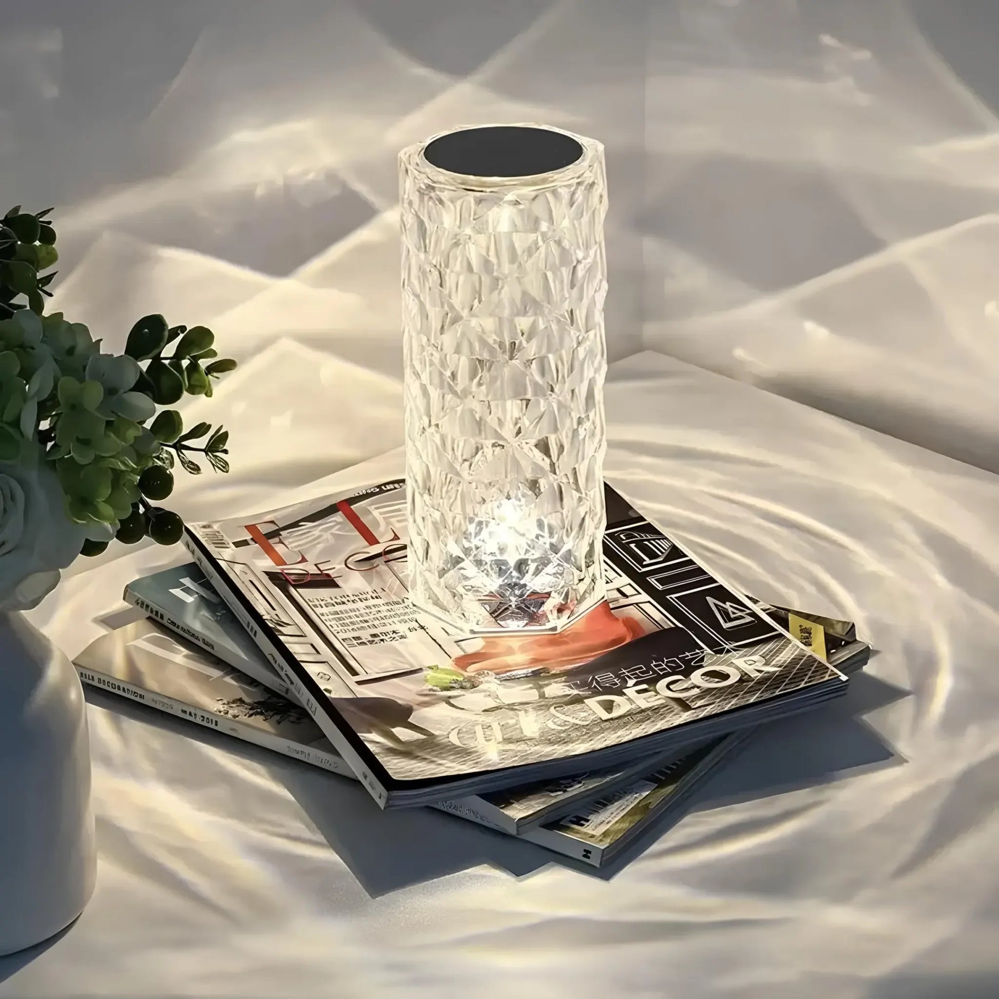 Modern Touch-Control Rechargeable Dimmable Table Lamp with Mood Lighting