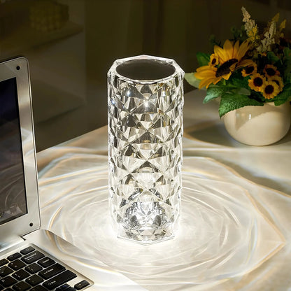 Modern Touch-Control Rechargeable Dimmable Table Lamp with Mood Lighting