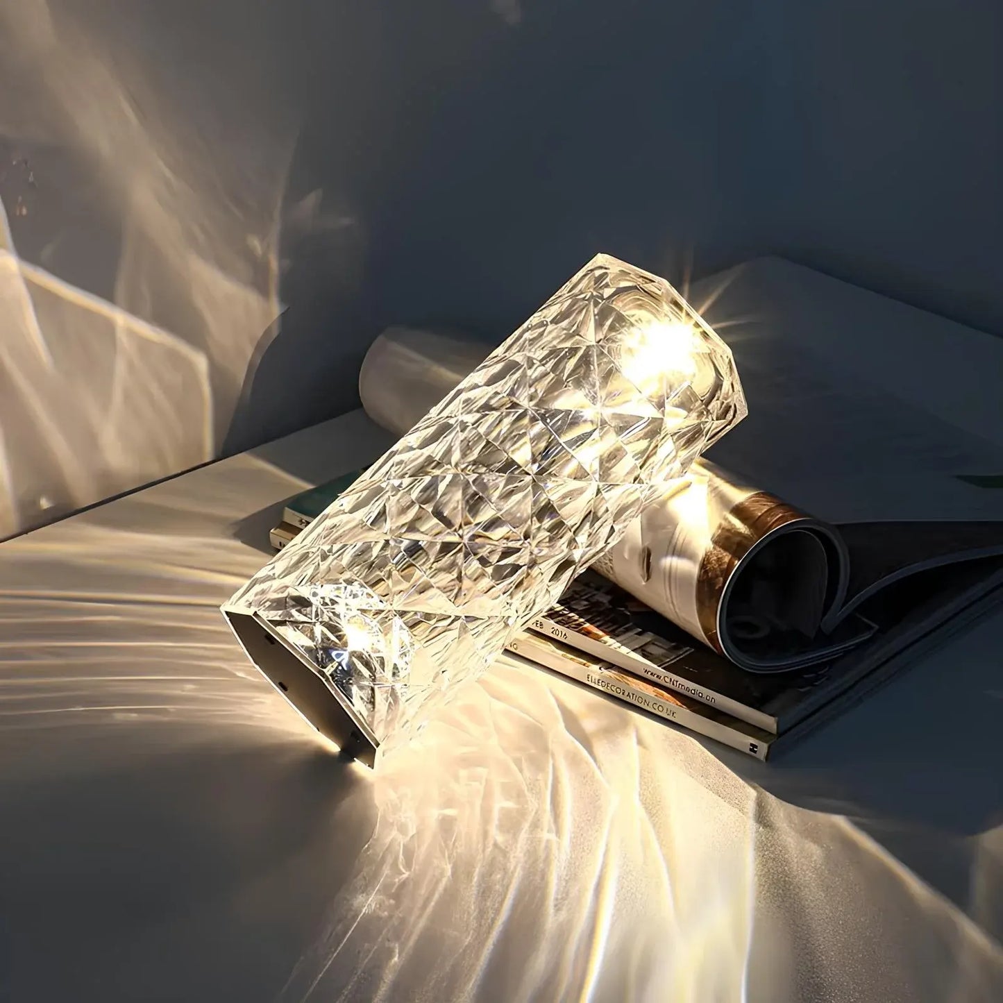 Modern Touch-Control Rechargeable Dimmable Table Lamp with Mood Lighting