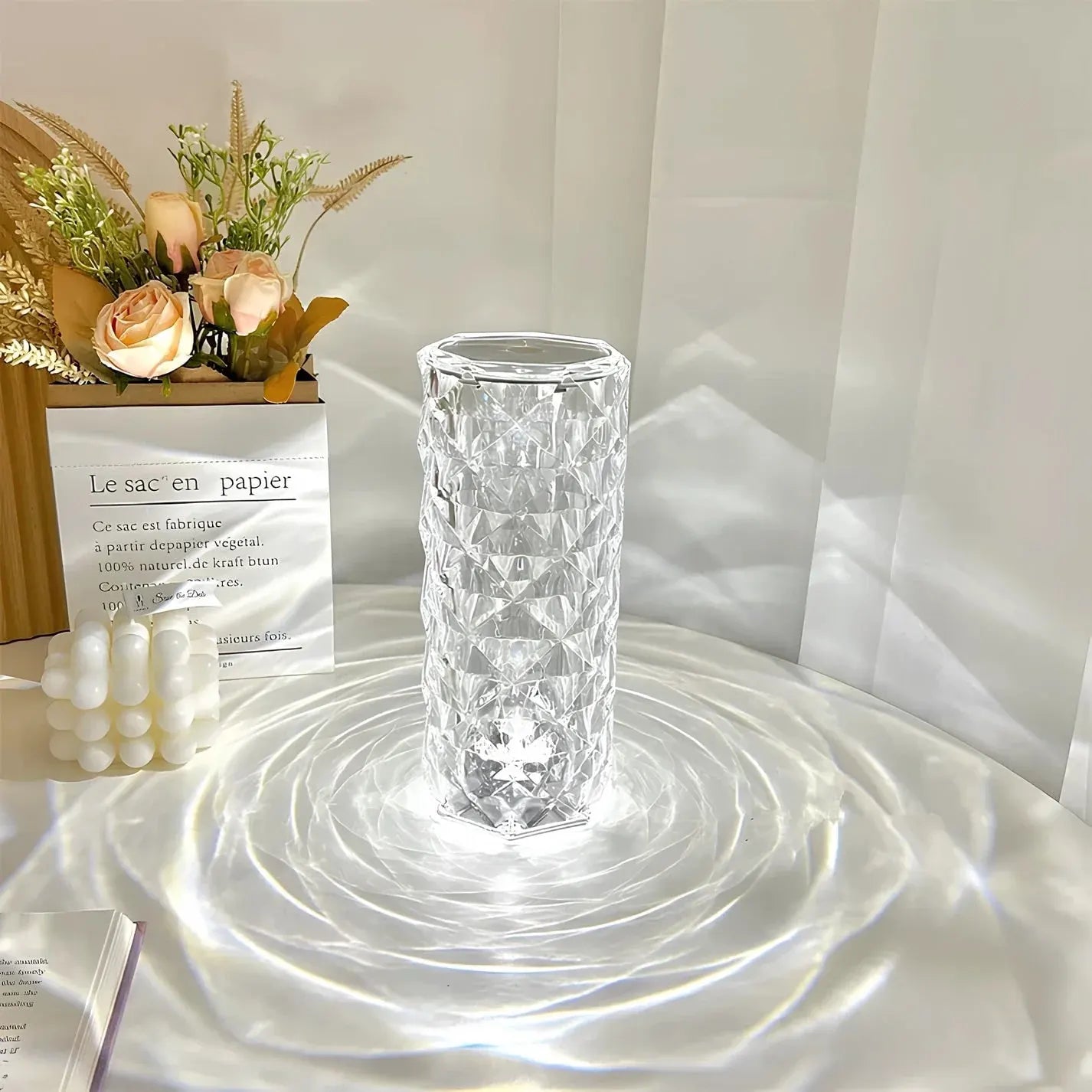 Modern Touch-Control Rechargeable Dimmable Table Lamp with Mood Lighting
