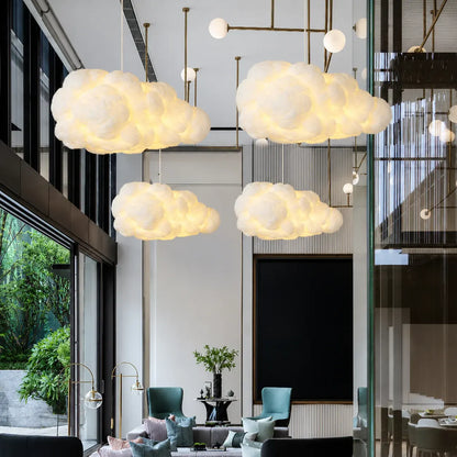 Modern White Cloud Design Pendant Ceiling Light Fixture