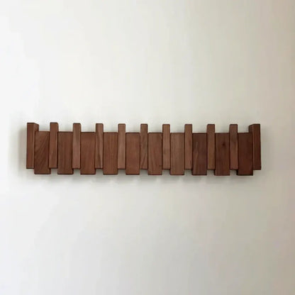 Modern Wooden Wall-Mounted Coat Hook Rack