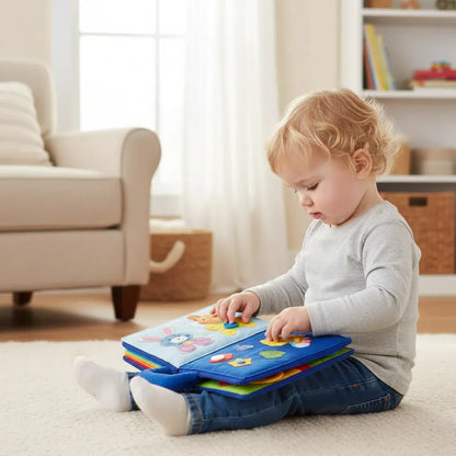 Montessori Fabric Learning Activity Book for Quiet Play