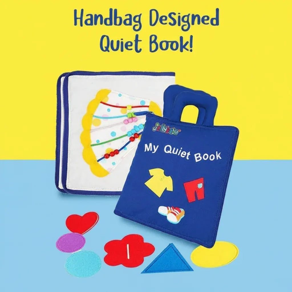 Montessori Fabric Learning Activity Book for Quiet Play