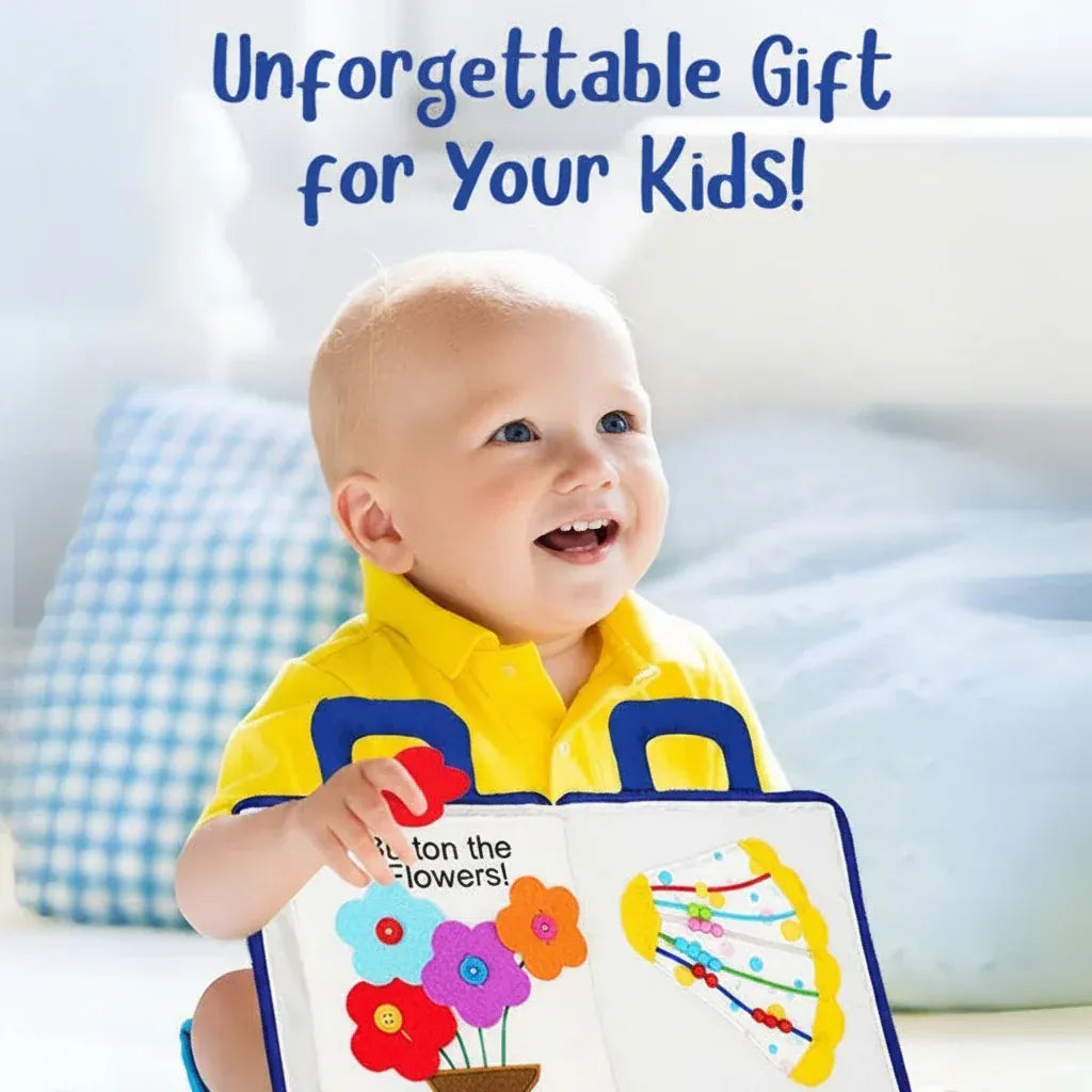 Montessori Fabric Learning Activity Book for Quiet Play