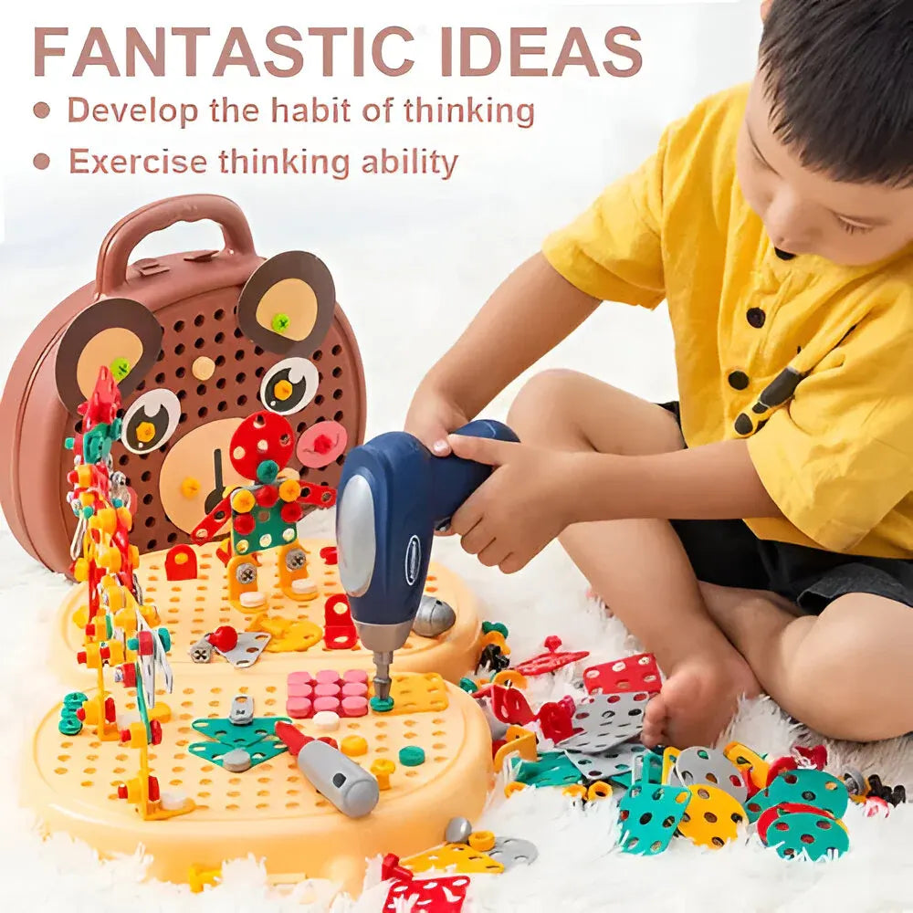Montessori STEM Building Blocks Set for Kids Learning Activity Kit