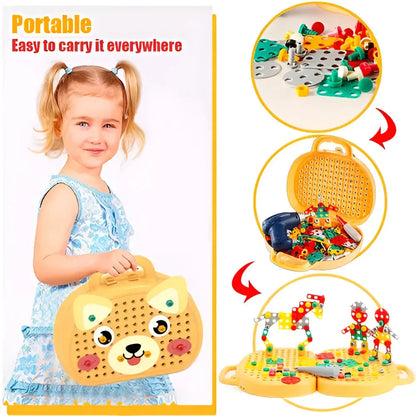 Montessori STEM Building Blocks Set for Kids Learning Activity Kit