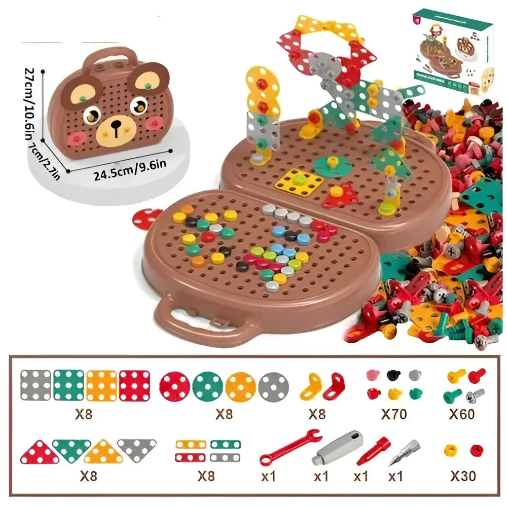Montessori STEM Building Blocks Set for Kids Learning Activity Kit