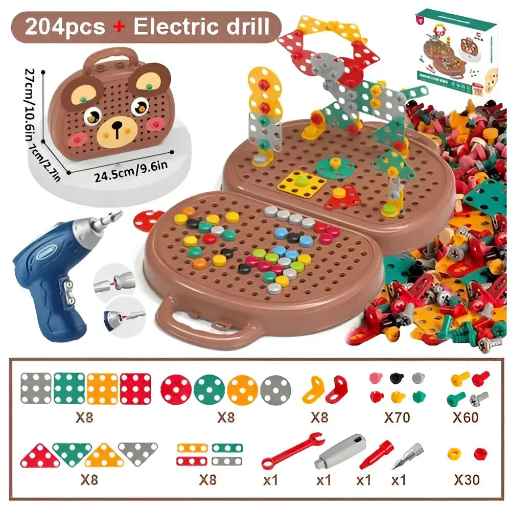 Montessori STEM Building Blocks Set for Kids Learning Activity Kit
