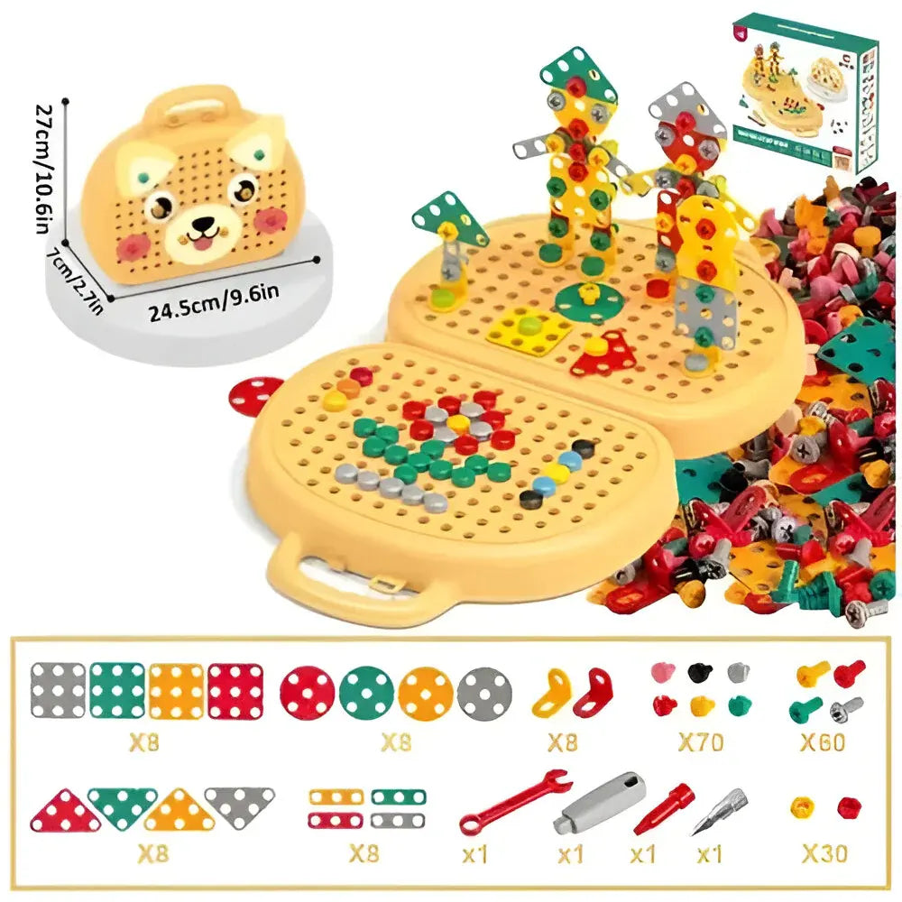 Montessori STEM Building Blocks Set for Kids Learning Activity Kit