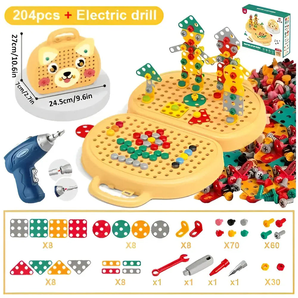 Montessori STEM Building Blocks Set for Kids Learning Activity Kit
