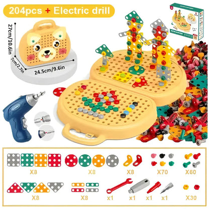 Montessori STEM Building Blocks Set for Kids Learning Activity Kit