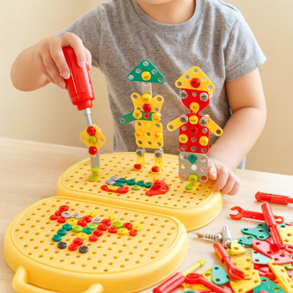 Montessori STEM Building Blocks Set for Kids Learning Activity Kit