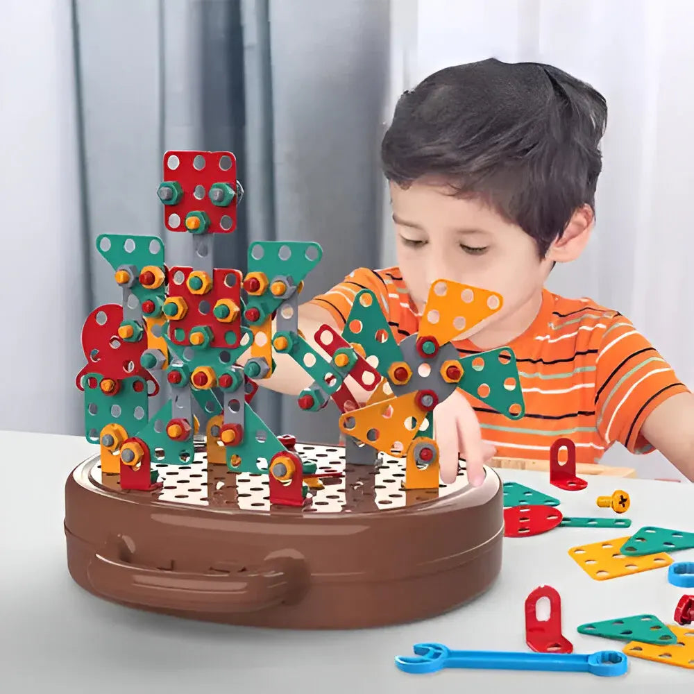 Montessori STEM Building Blocks Set for Kids Learning Activity Kit