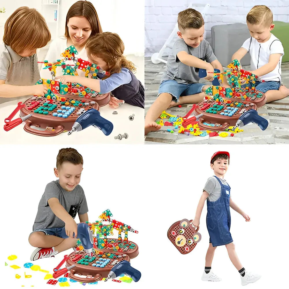 Montessori STEM Building Blocks Set for Kids Learning Activity Kit