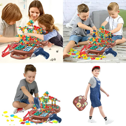 Montessori STEM Building Blocks Set for Kids Learning Activity Kit