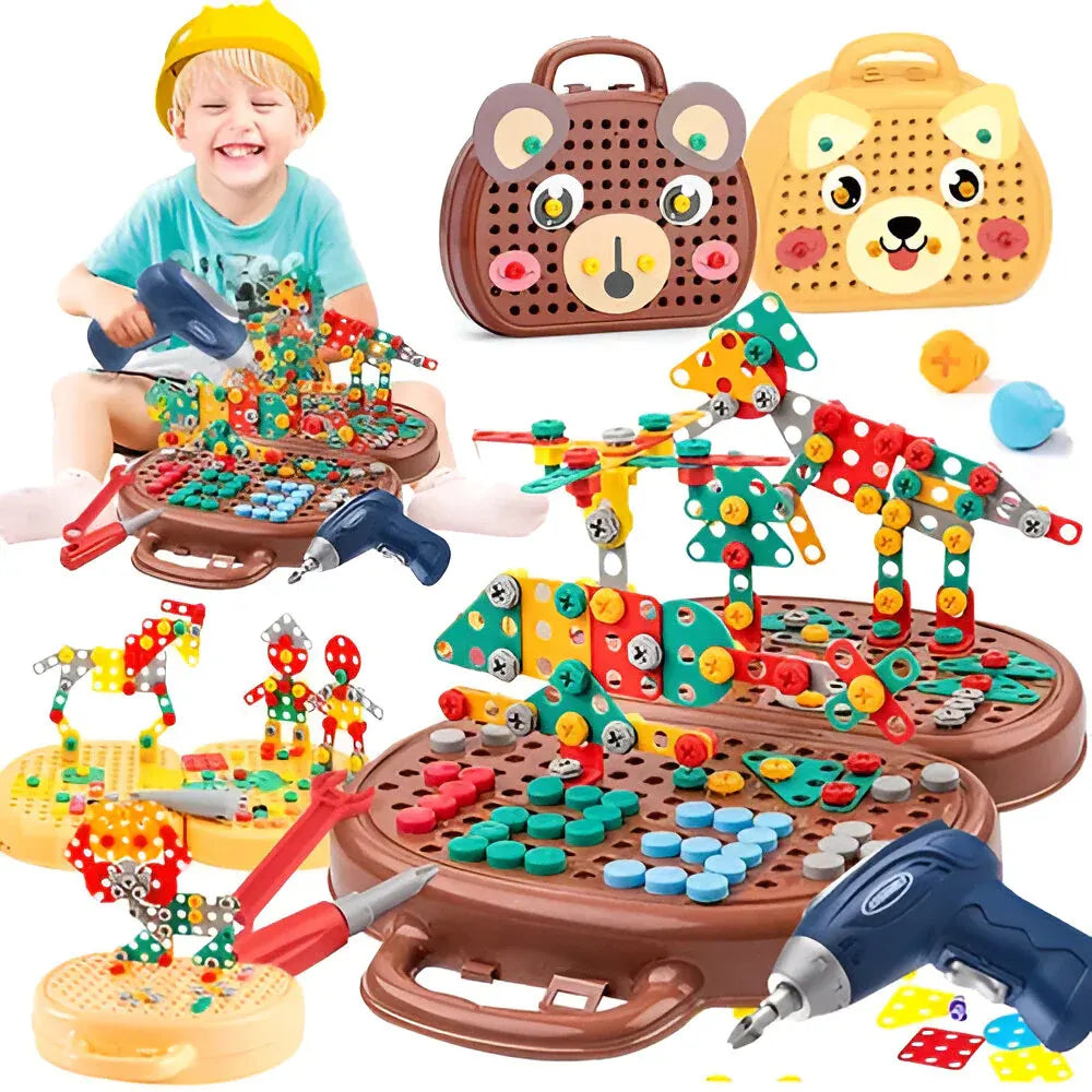 Montessori STEM Building Blocks Set for Kids Learning Activity Kit