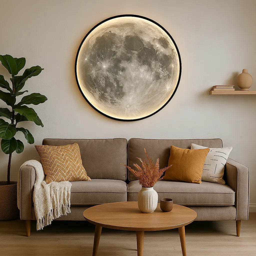 Moon Wall Sconce | Celestial Light Fixture for Contemporary Decor