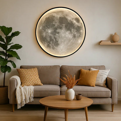 Moon Wall Sconce | Celestial Light Fixture for Contemporary Decor
