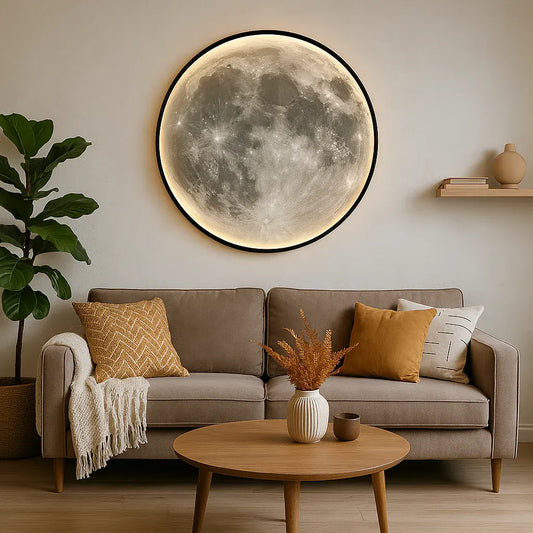 Moon Wall Sconce | Celestial Light Fixture for Contemporary Decor