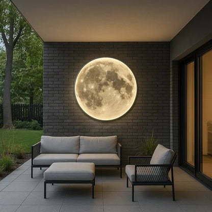 Moon Wall Sconce | Celestial Light Fixture for Contemporary Decor