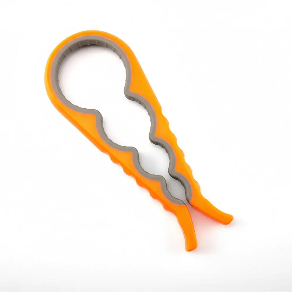 Multi-Function Rubber Grip Bottle & Lid Opener Tool