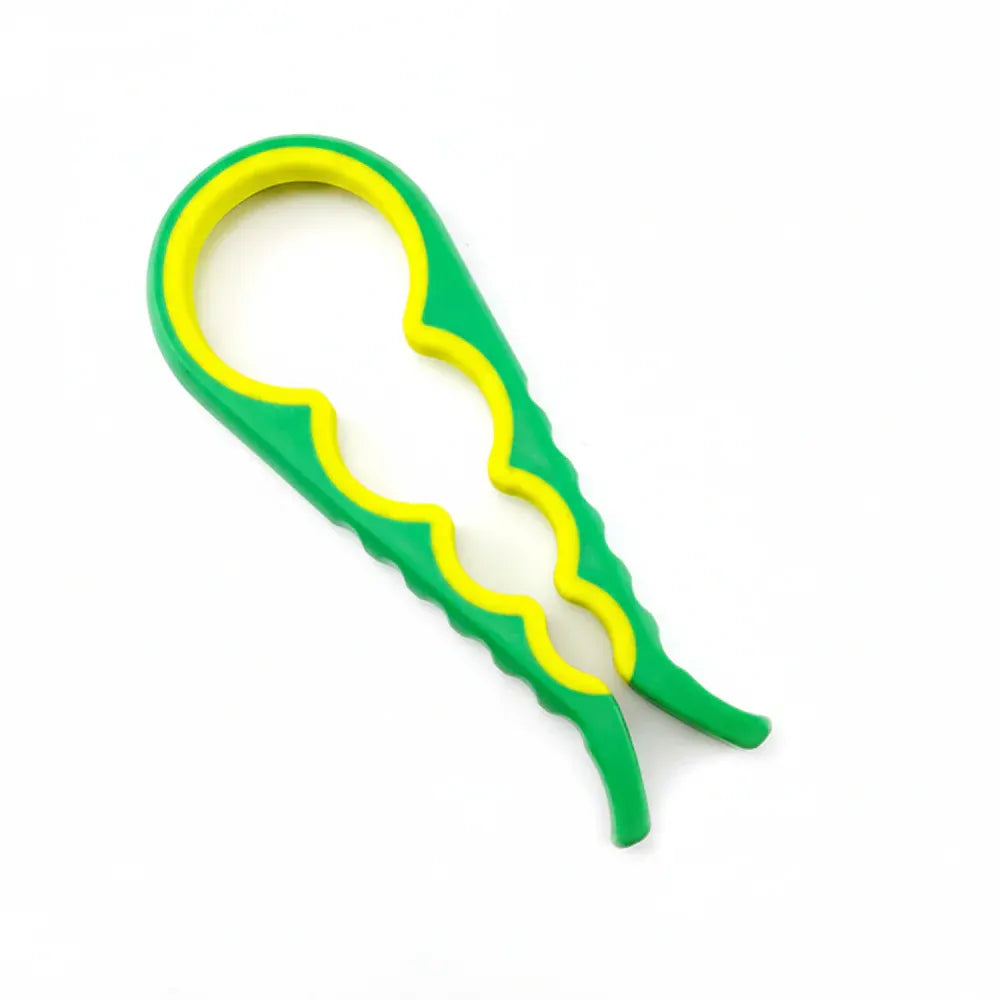 Multi-Function Rubber Grip Bottle & Lid Opener Tool