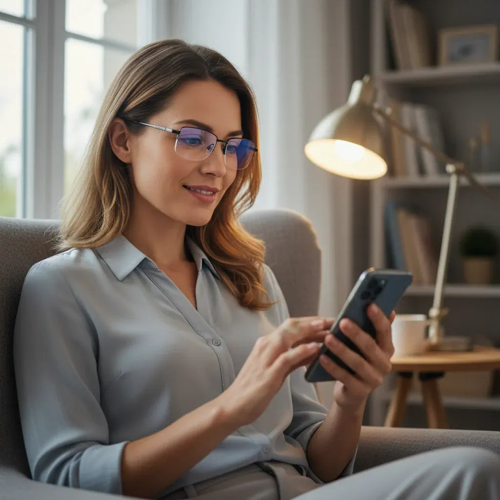 Multifocal Progressive Reading Glasses with UV Protection