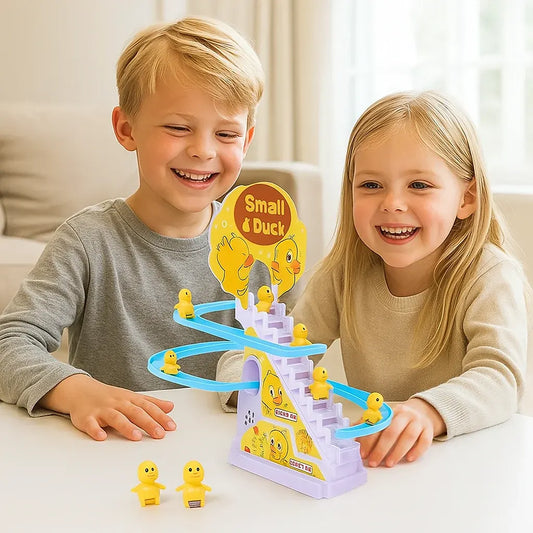 Musical Duck Slide Playset with Lights for Kids Interactive Play