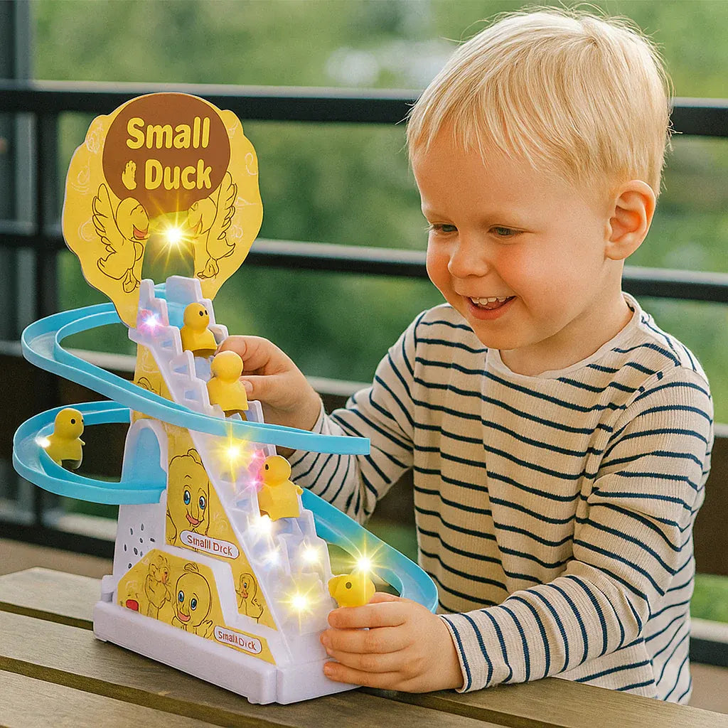 Musical Duck Slide Playset with Lights for Kids Interactive Play