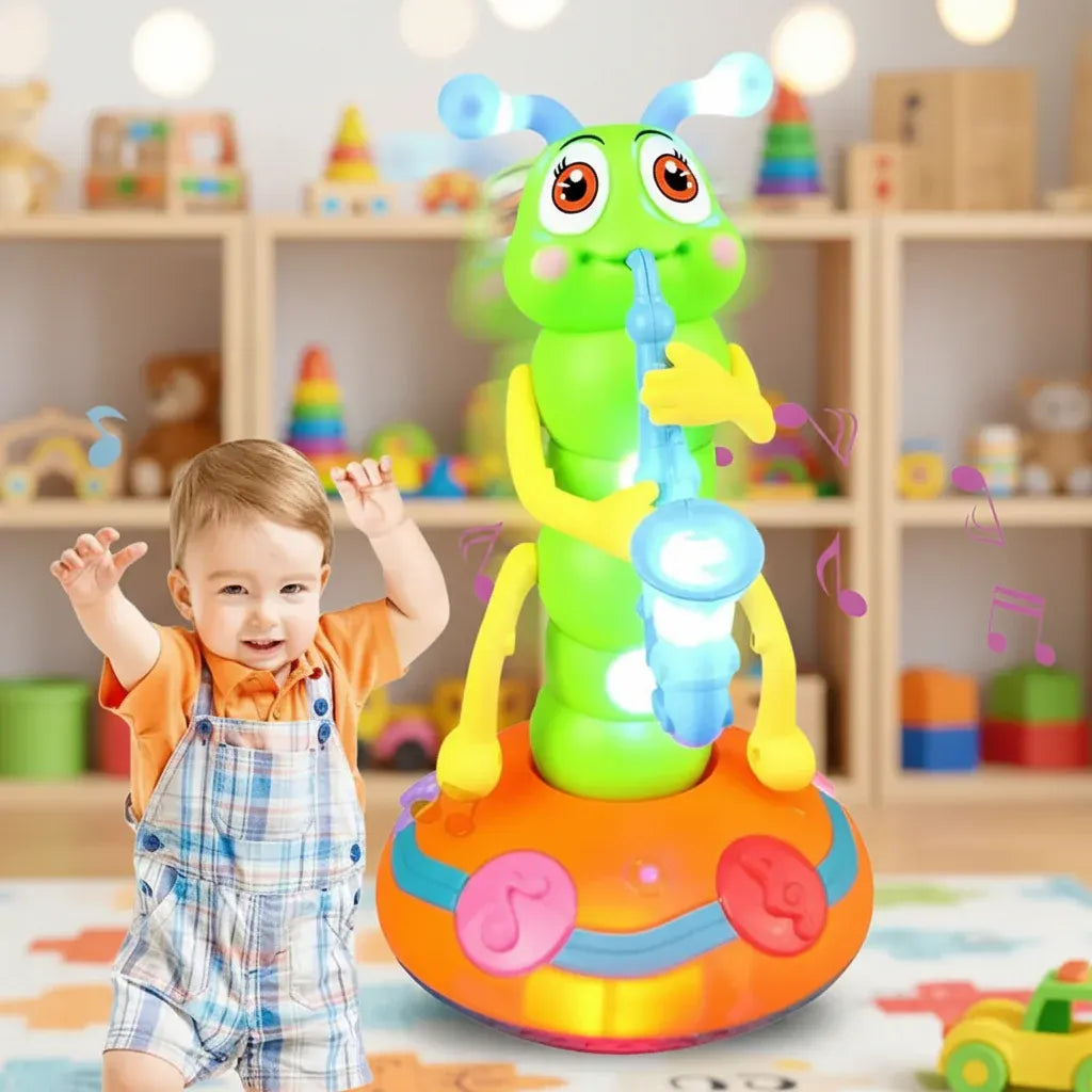 Musical Light-Up Caterpillar Toy for Kids & Babies
