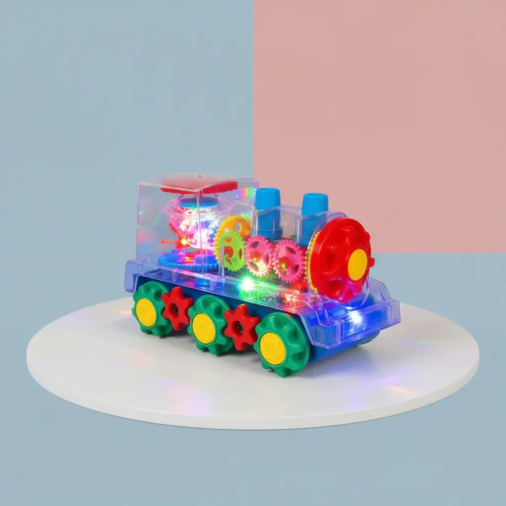 Musical Light-Up Dancing Electric Train Toy for Kids