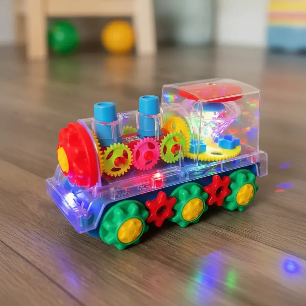 Musical Light-Up Dancing Electric Train Toy for Kids