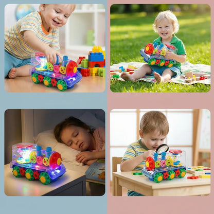 Musical Light-Up Dancing Electric Train Toy for Kids