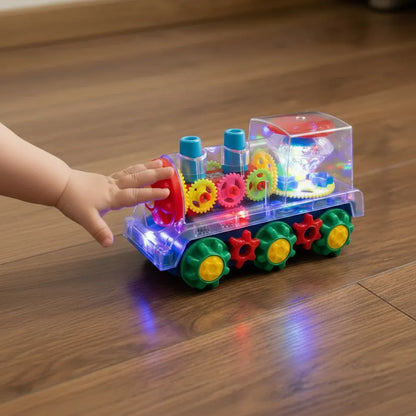 Musical Light-Up Dancing Electric Train Toy for Kids