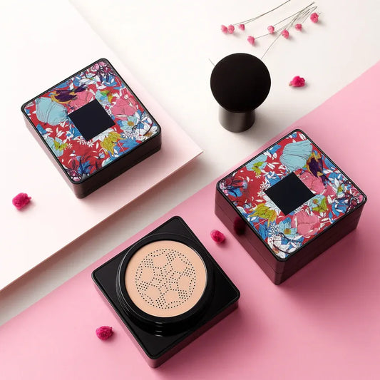 Natural Coverage Cushion Foundation Compact with Face Applicator