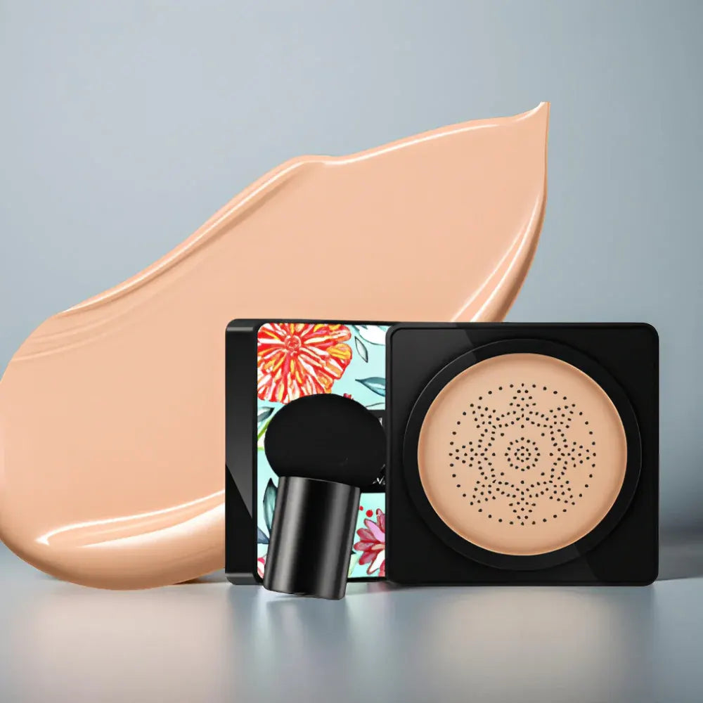 Natural Coverage Cushion Foundation Compact with Face Applicator