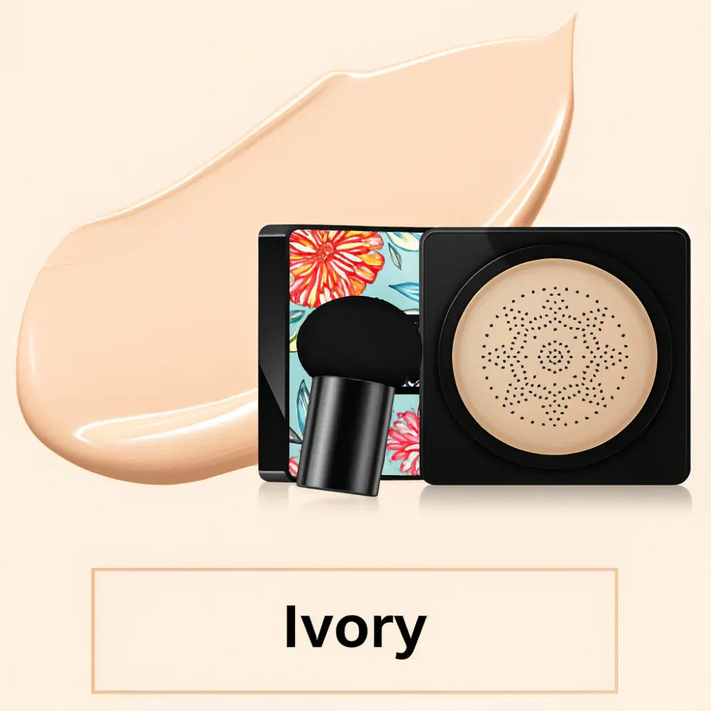 Natural Coverage Cushion Foundation Compact with Face Applicator
