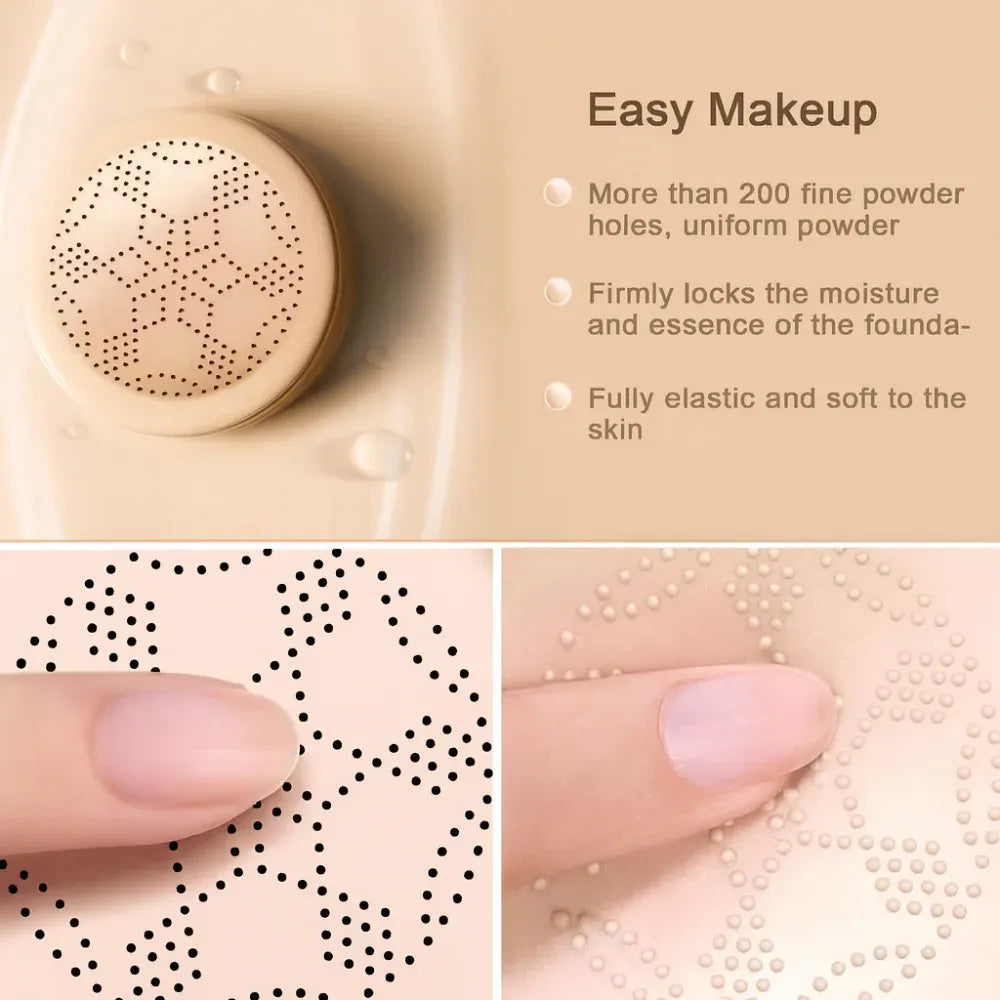 Natural Coverage Cushion Foundation Compact with Face Applicator