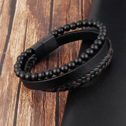Natural Stone Beaded Bracelet for Mindfulness Support
