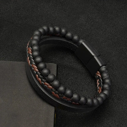 Natural Stone Beaded Bracelet for Mindfulness Support