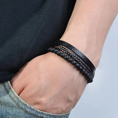 Natural Stone Beaded Bracelet for Mindfulness Support