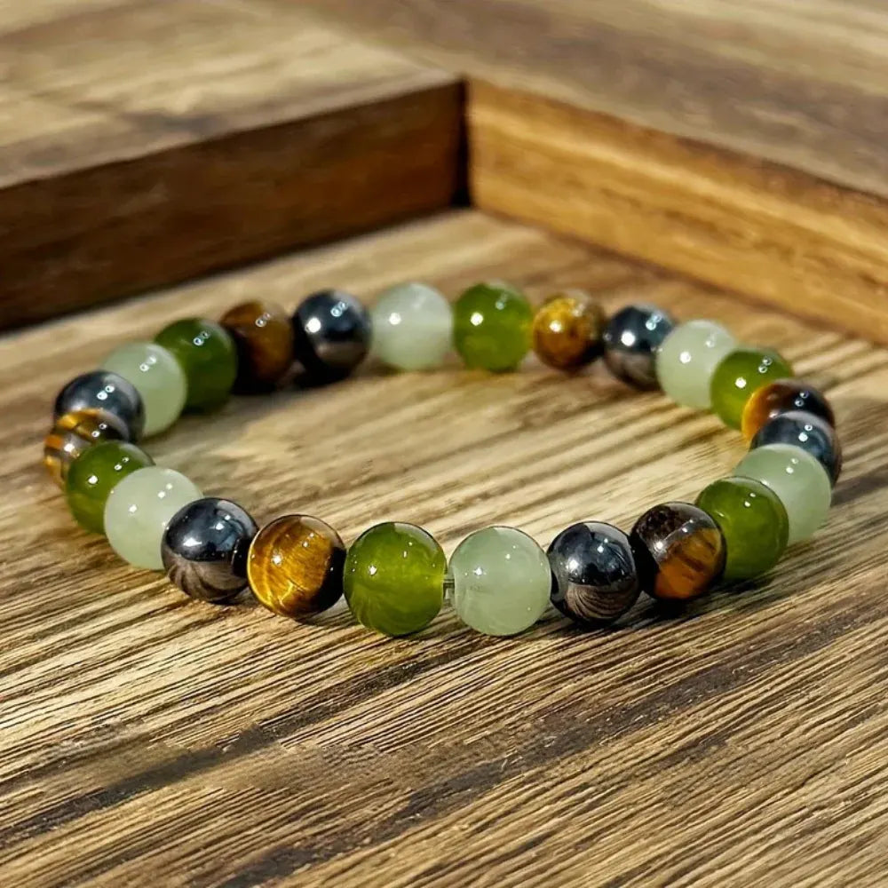 Natural Stone Birthstone Beaded Bracelet - Mother's Day Gift