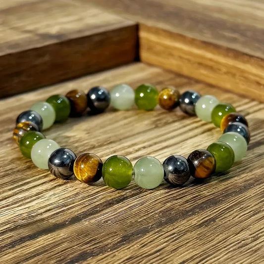 Natural Stone Birthstone Beaded Bracelet - Mother's Day Gift