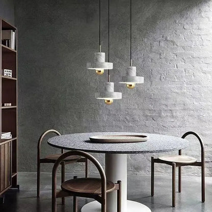 Natural Stone Marble Pendant Light | Postmodern Design Fixture