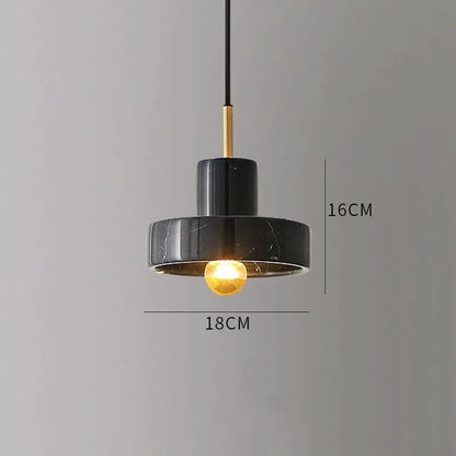 Natural Stone Marble Pendant Light | Postmodern Design Fixture