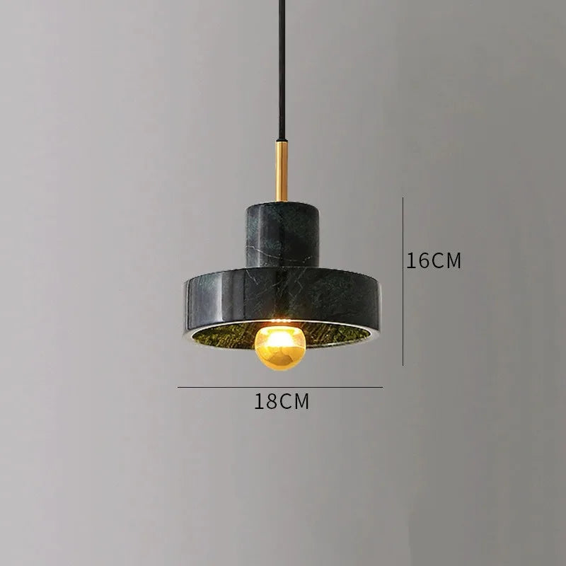 Natural Stone Marble Pendant Light | Postmodern Design Fixture